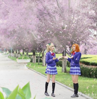 love live高坂穗乃果cosplay♥感谢相遇-萌图百科