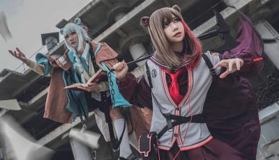 《明日方舟》凛冬 真理cosplay-萌图百科