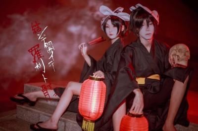 v家镜音双子cosplay  分分合合的罗刹与骸骨-萌图百科