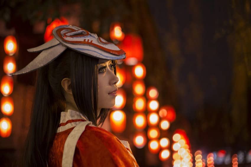 英雄联盟鬼舞姬阿卡丽cosplay-萌图百科