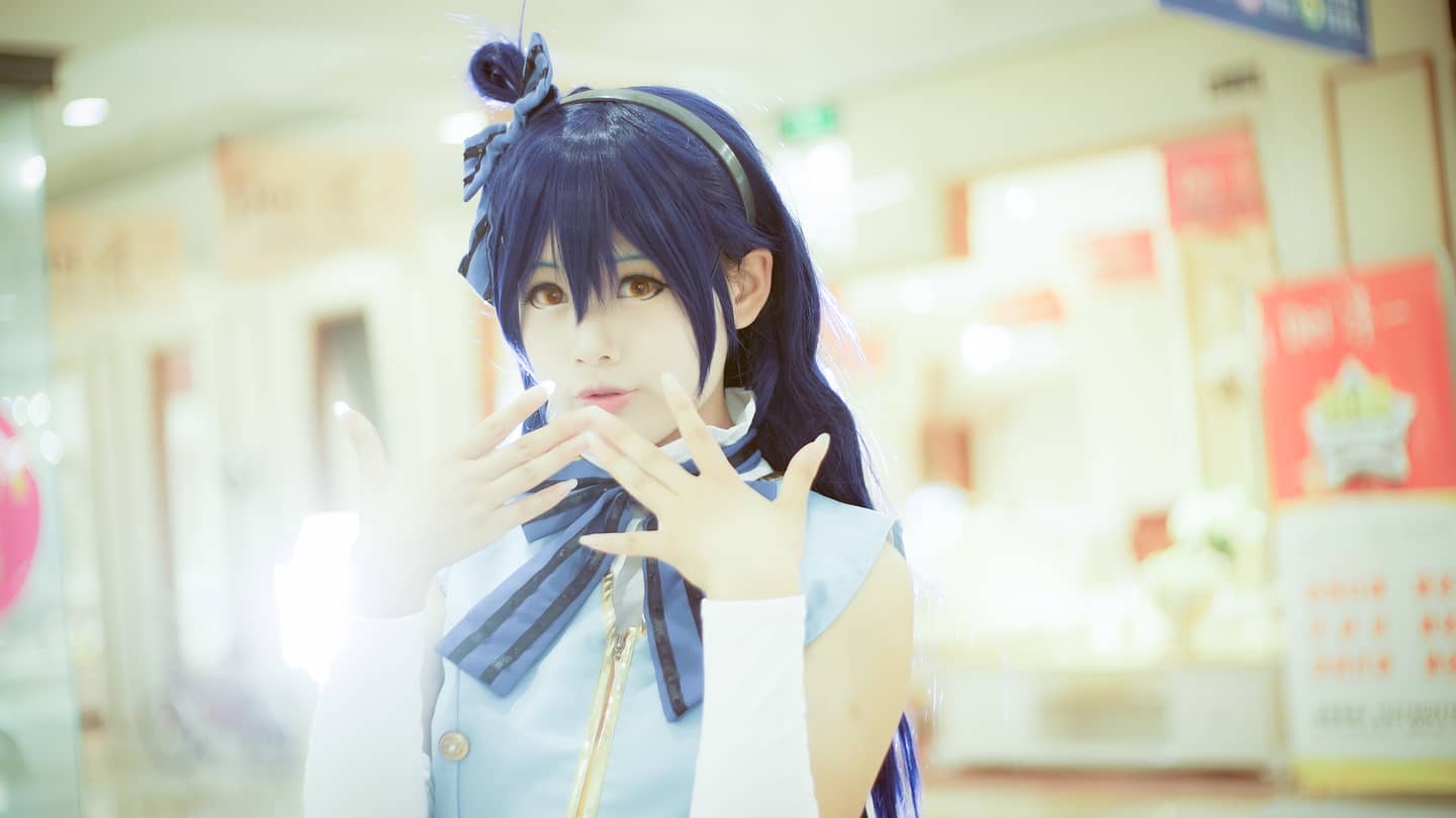 Love Live!园田海未打歌服cosplay-萌图百科