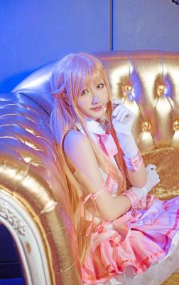 刀剑神域亚丝娜偶像歌姬cosplay-萌图百科