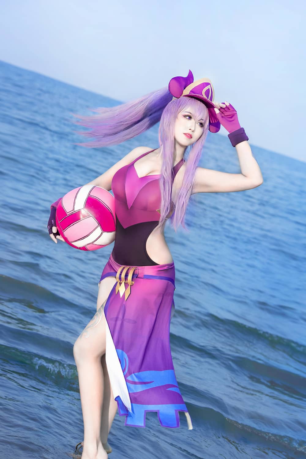 英雄联盟  辛德拉泳池派对cosplay-萌图百科