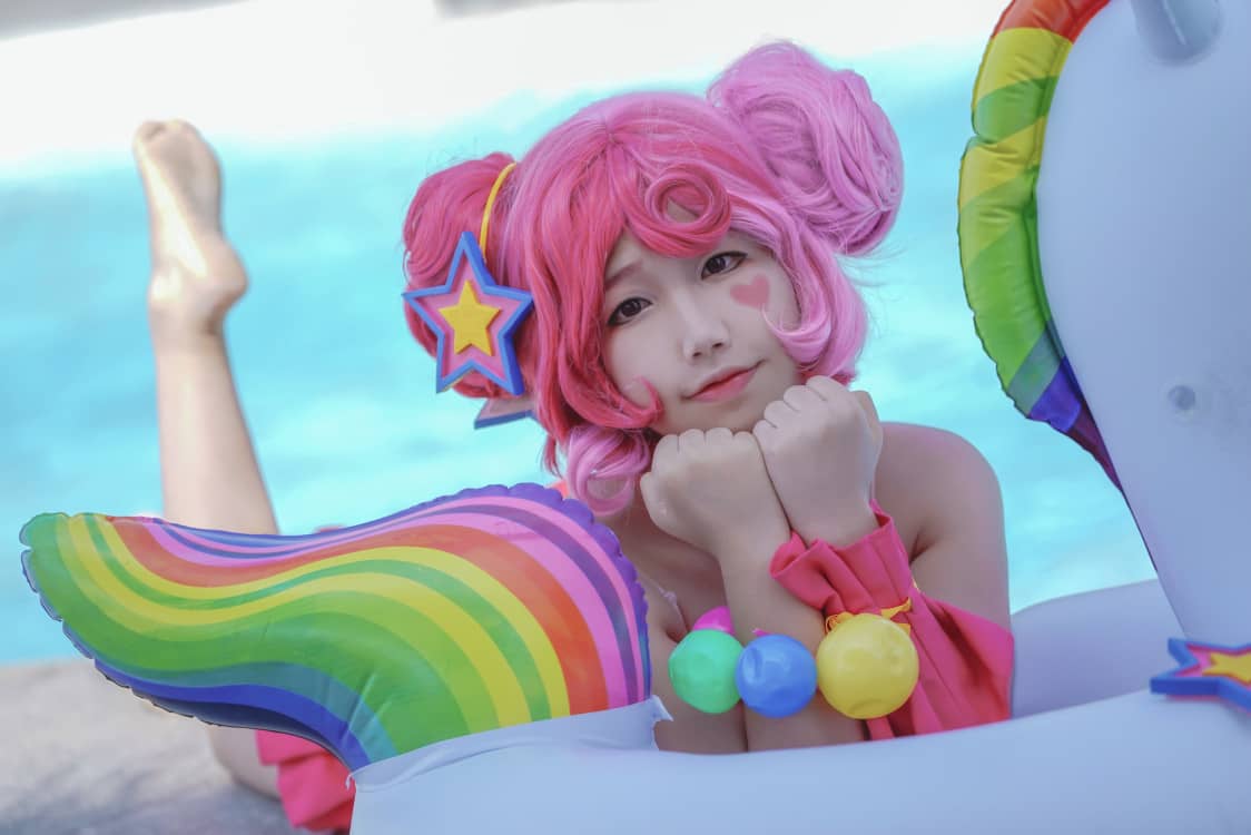 王者荣耀 小乔缤纷独角兽cosplay 重回纯真年代-萌图百科