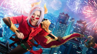 《英雄联盟》无双剑姬 菲奥娜cosplay-萌图百科