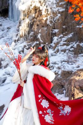 【汉服私影】 「万籁落飞雪 梅绽露娇颜」-萌图百科