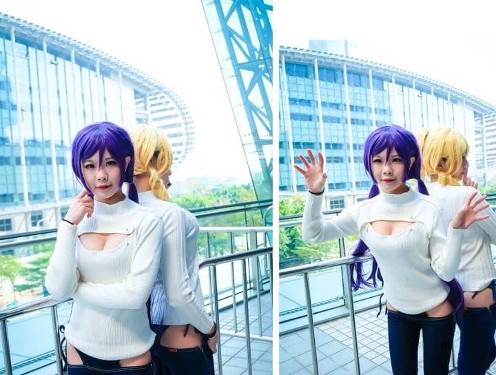 lovelive东条希开胸毛衣Cosplay-萌图百科