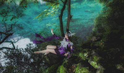 剑网三朔雪毒姐旅拍cosplay-萌图百科