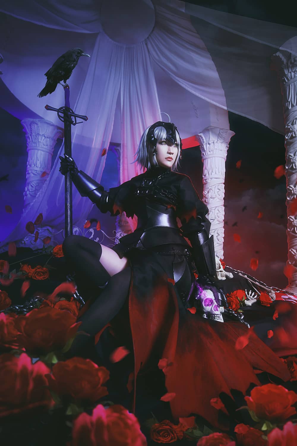 Fate/Grand Orde黑贞德cosplay-萌图百科