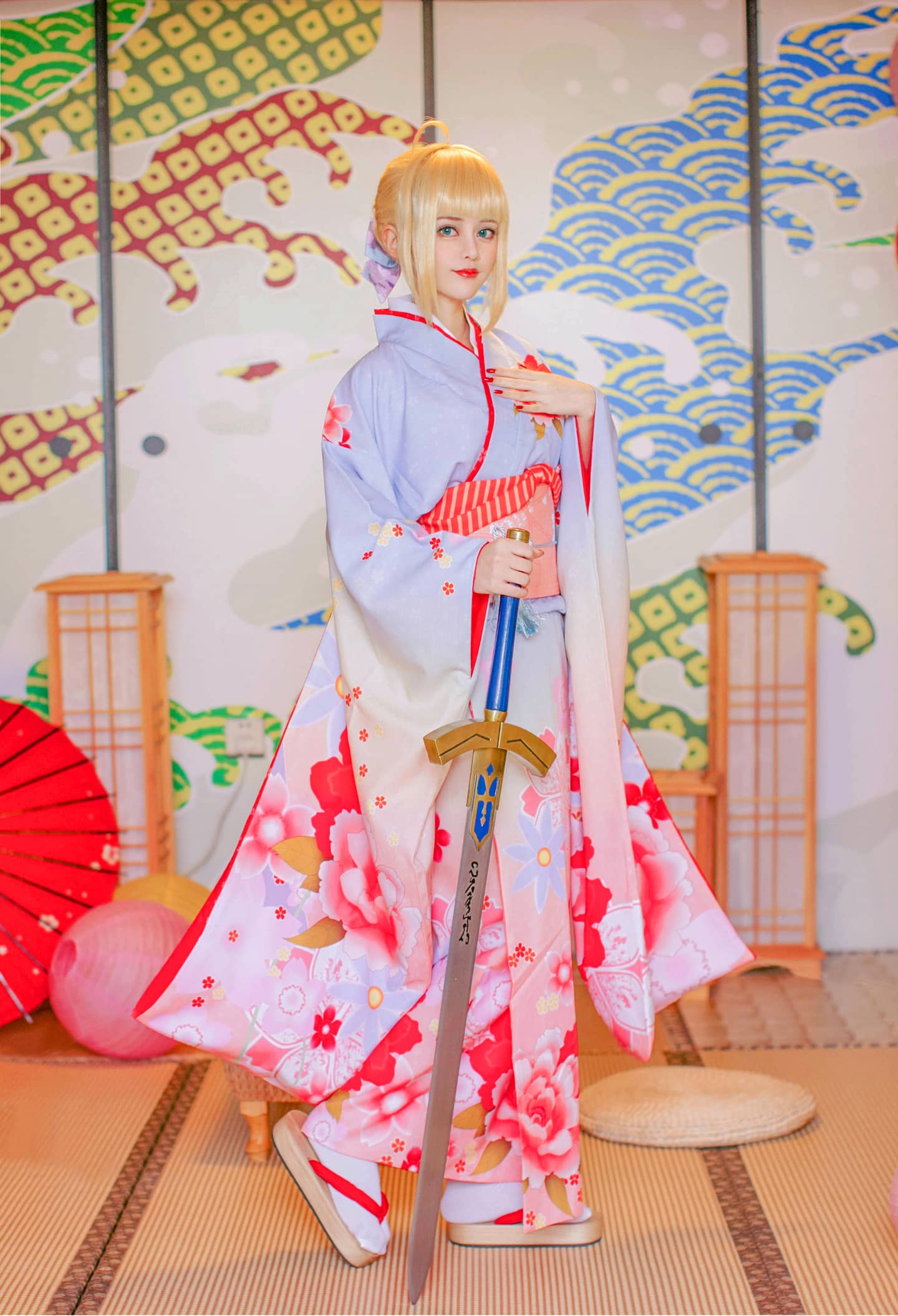 TYA事务所 艾斯 骑士王Saber晴着鲜艳和服登场-萌图百科