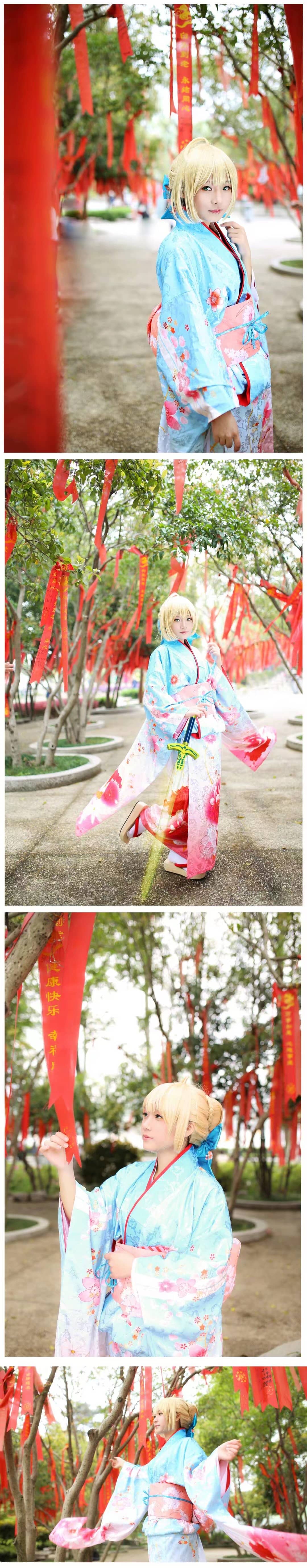 saber晴着cosplay-萌图百科