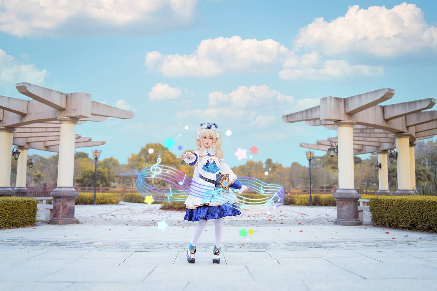 《原神》芭芭拉cosplay-萌图百科