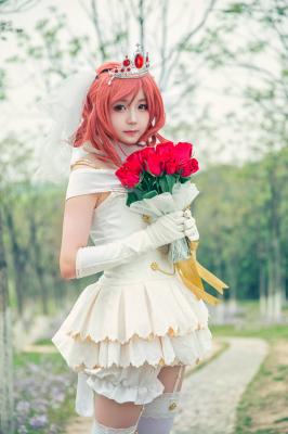 lovelive!!西木野真姬花嫁觉醒cosplay-萌图百科