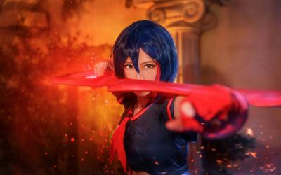 斩服少女缠流子Cosplay-萌图百科
