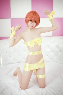 星空凛丝带装Cosplay-萌图百科