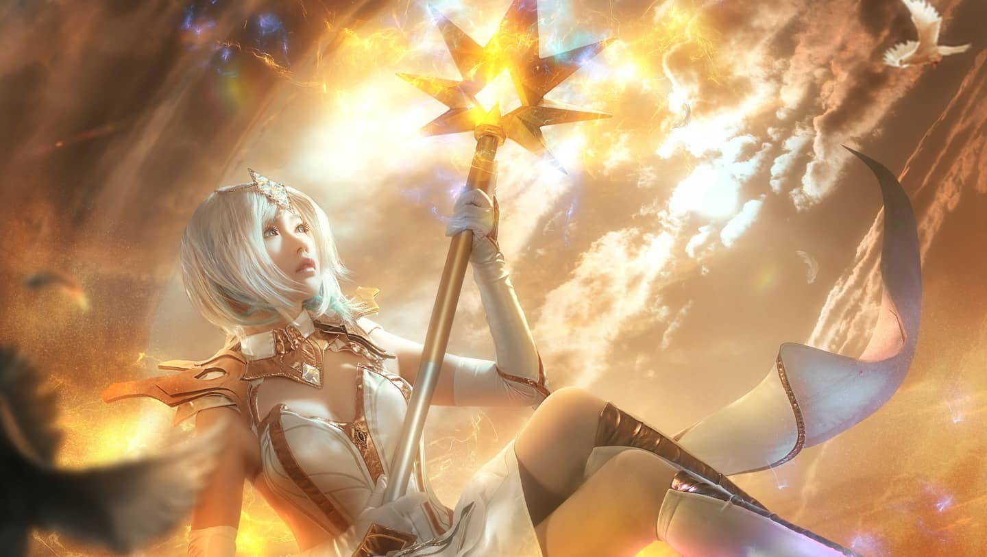 英雄联盟拉克丝cosplay（大元素使）-萌图百科