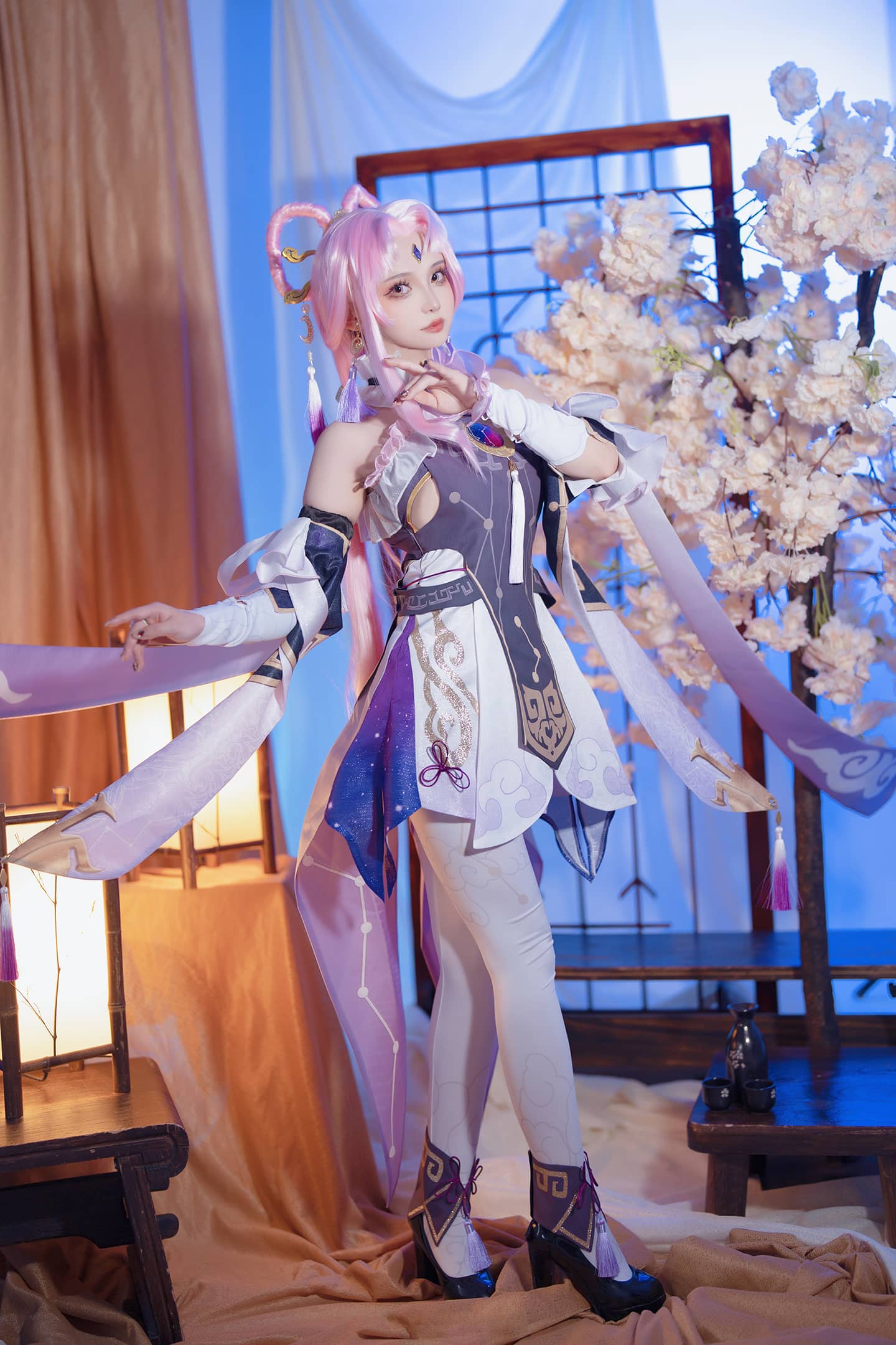 《崩坏：星穹铁道》符玄cosplay-萌图百科