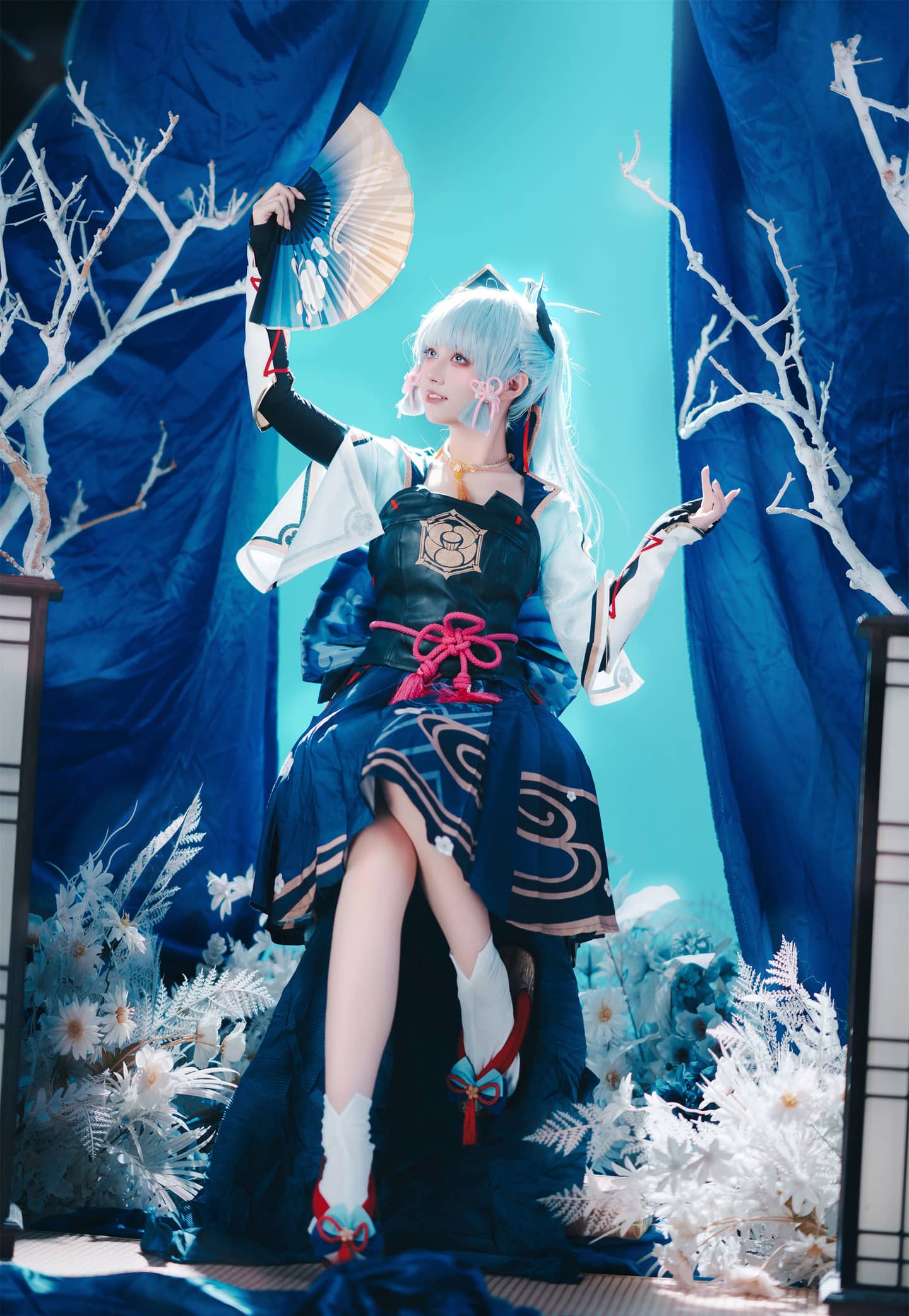 《原神》神里绫华cosplay-萌图百科