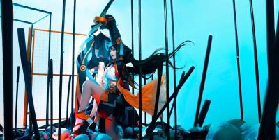 《阴阳师》妖刀姬cosplay，抛却一切，斩断杂念…-萌图百科