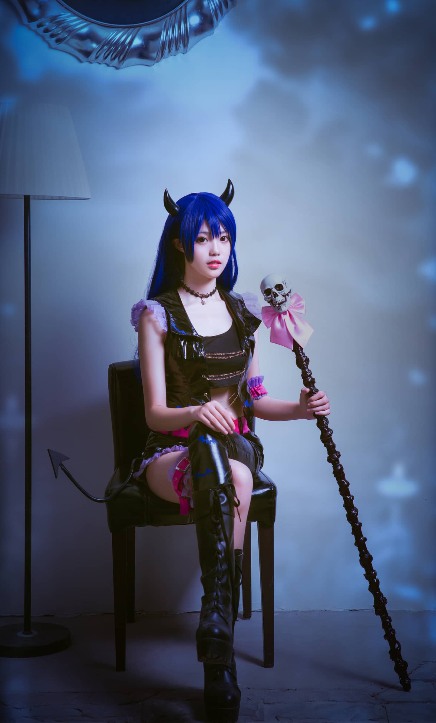 Lovelive 同人恶魔海未cosplay-萌图百科