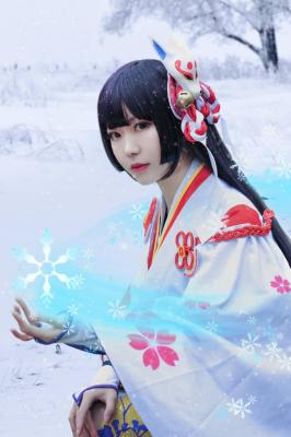 阴阳师手游 雪女觉醒 月见之樱cos-萌图百科