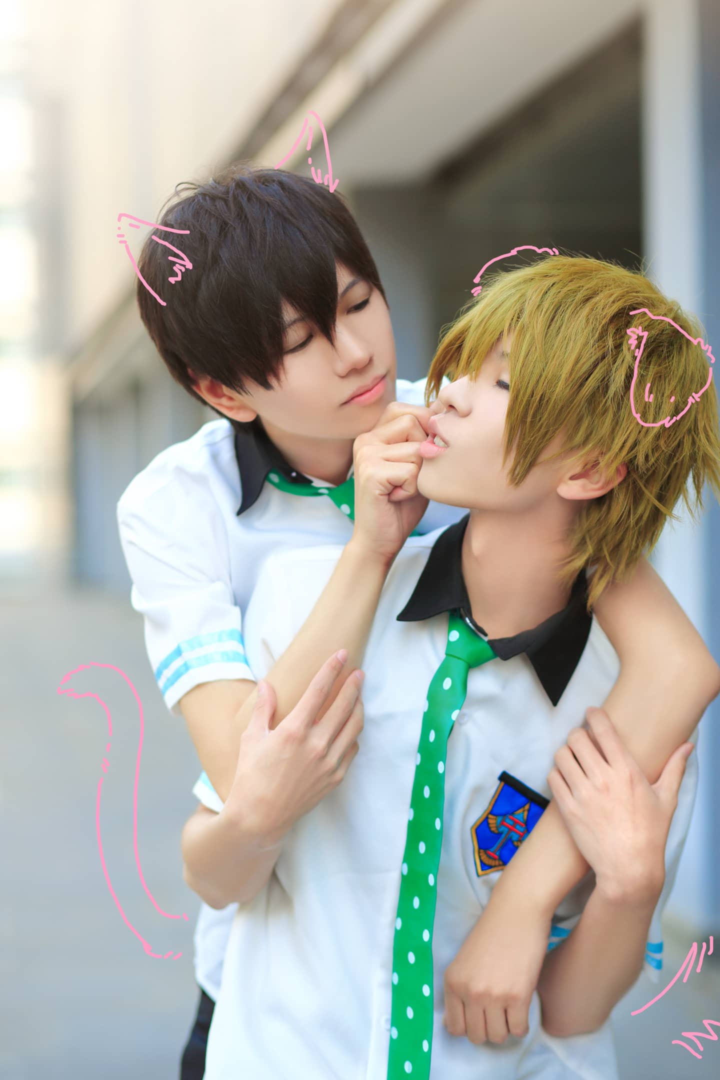 男子游泳部Cosplay-萌图百科