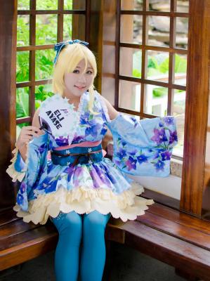 Love Live！绚濑绘里浴衣觉醒Cosplay-萌图百科