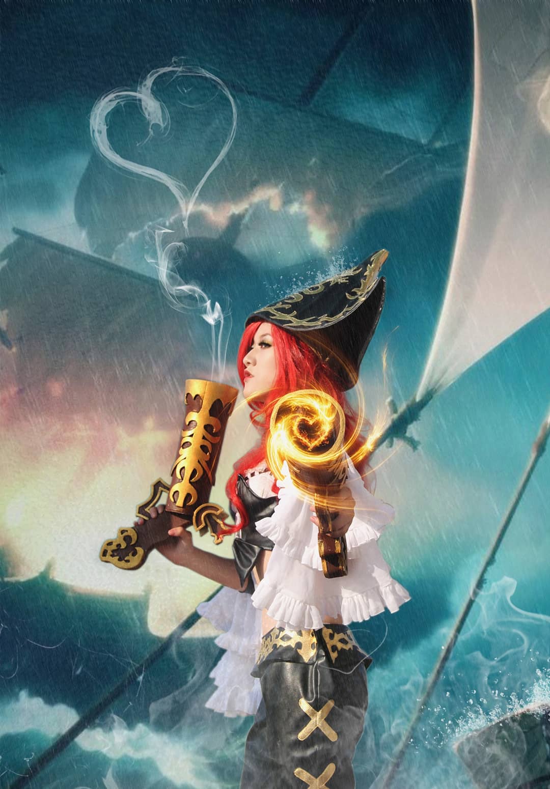 英雄联盟厄运小姐赏金猎人cosplay-萌图百科