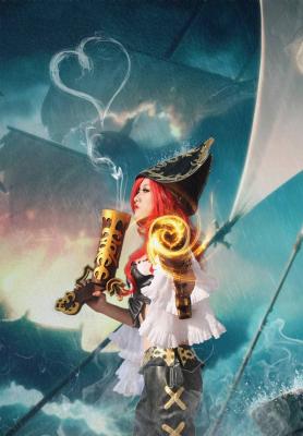 英雄联盟厄运小姐赏金猎人cosplay-萌图百科