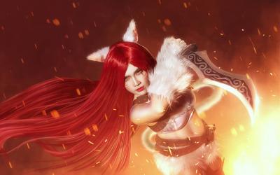 英雄联盟·卡特琳娜·暗夜猫女Cosplay-萌图百科