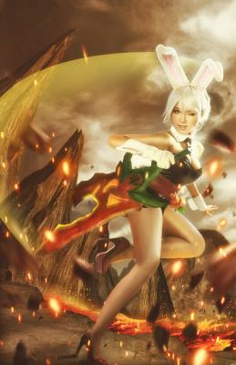 英雄联盟——锐雯兔女郎cosplay-萌图百科