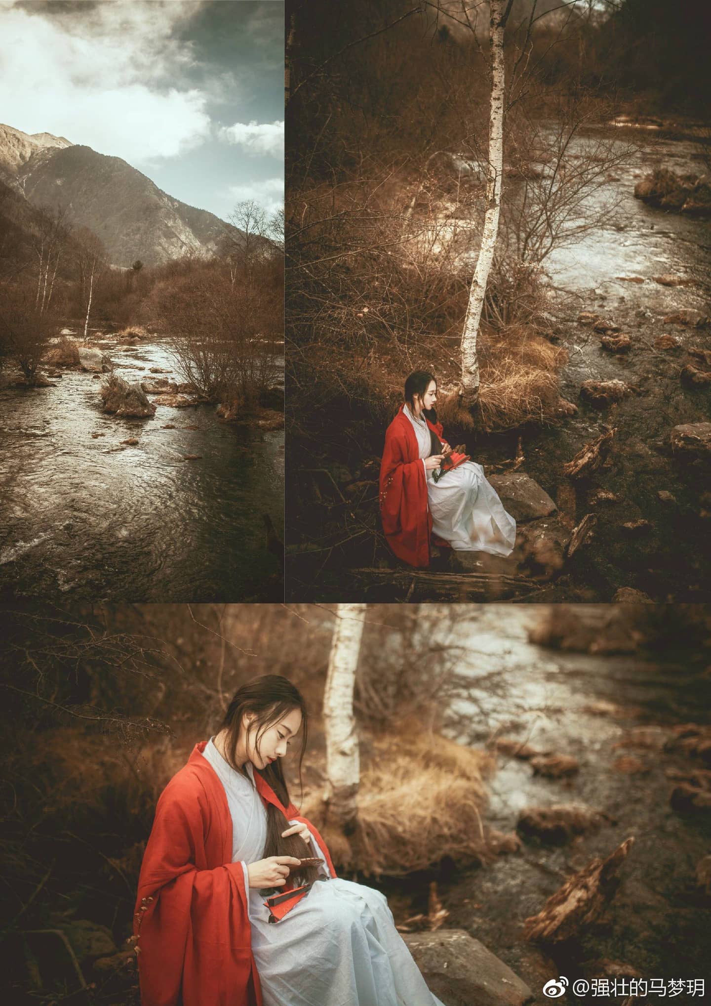 汉服私影,一棹春风一叶舟，一纶茧缕一轻钩-萌图百科