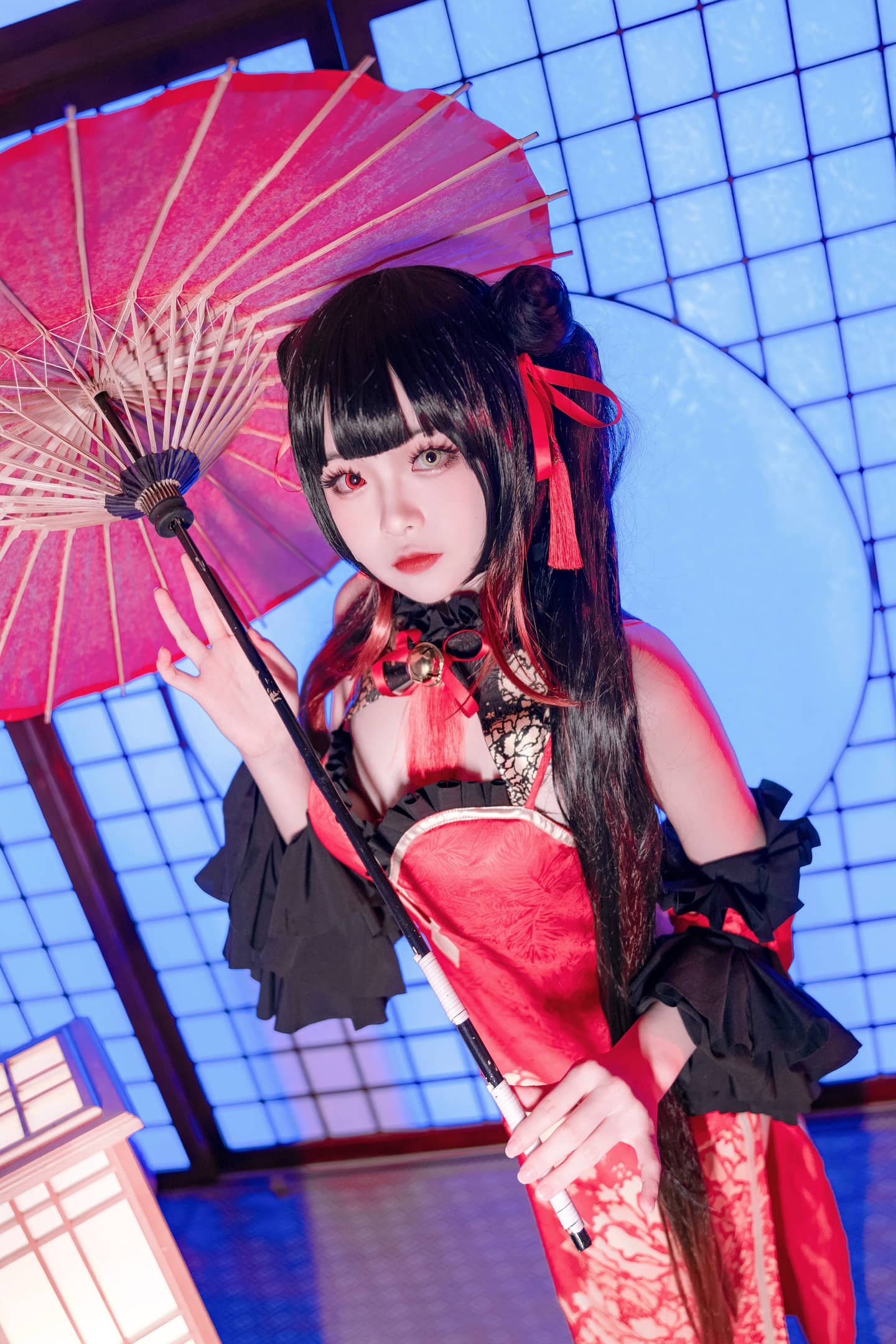 约会大作战 时崎狂三新春旗袍cosplay-萌图百科