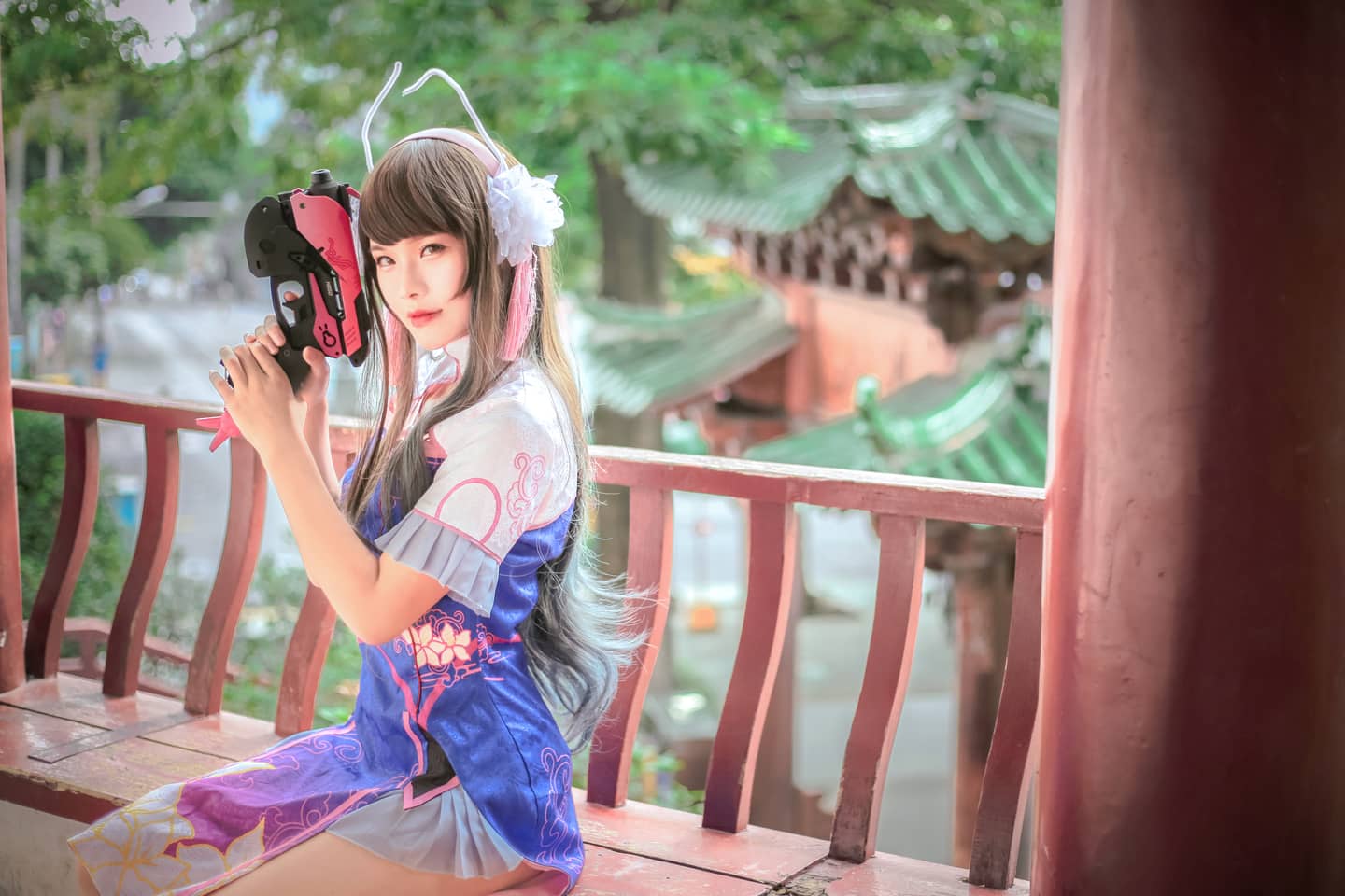 守望先锋/dva旗袍同人cos-萌图百科