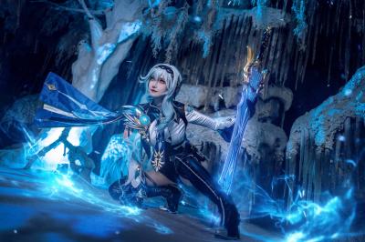 《原神》优菈cosplay-萌图百科
