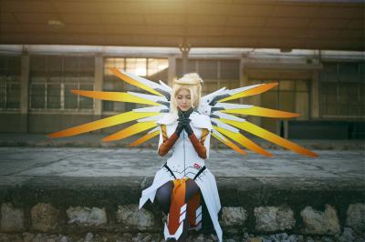 守望先锋天使cosplay-萌图百科