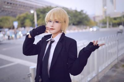 黑塔利亚阿尔弗雷德 西装Cosplay-萌图百科