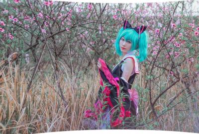 初音樱花和服-萌图百科