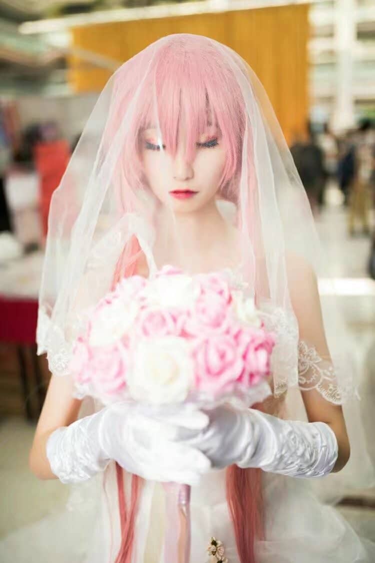 未来日记 我妻由乃天野雪辉花嫁cosplay-萌图百科