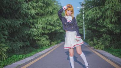 魔卡少女樱校服cosplay-萌图百科