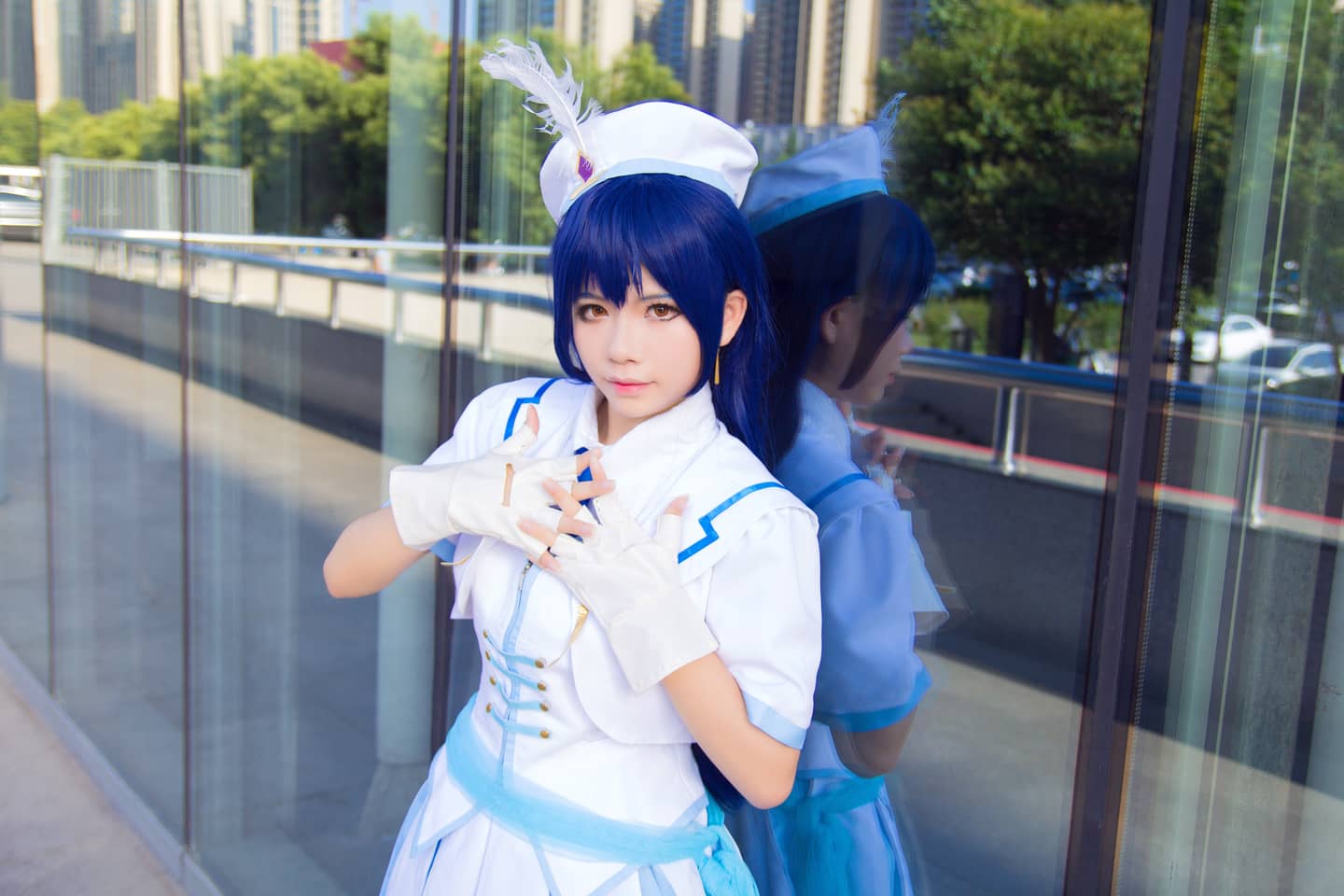 lovelive-五单。ver 园田海未cosplay-萌图百科