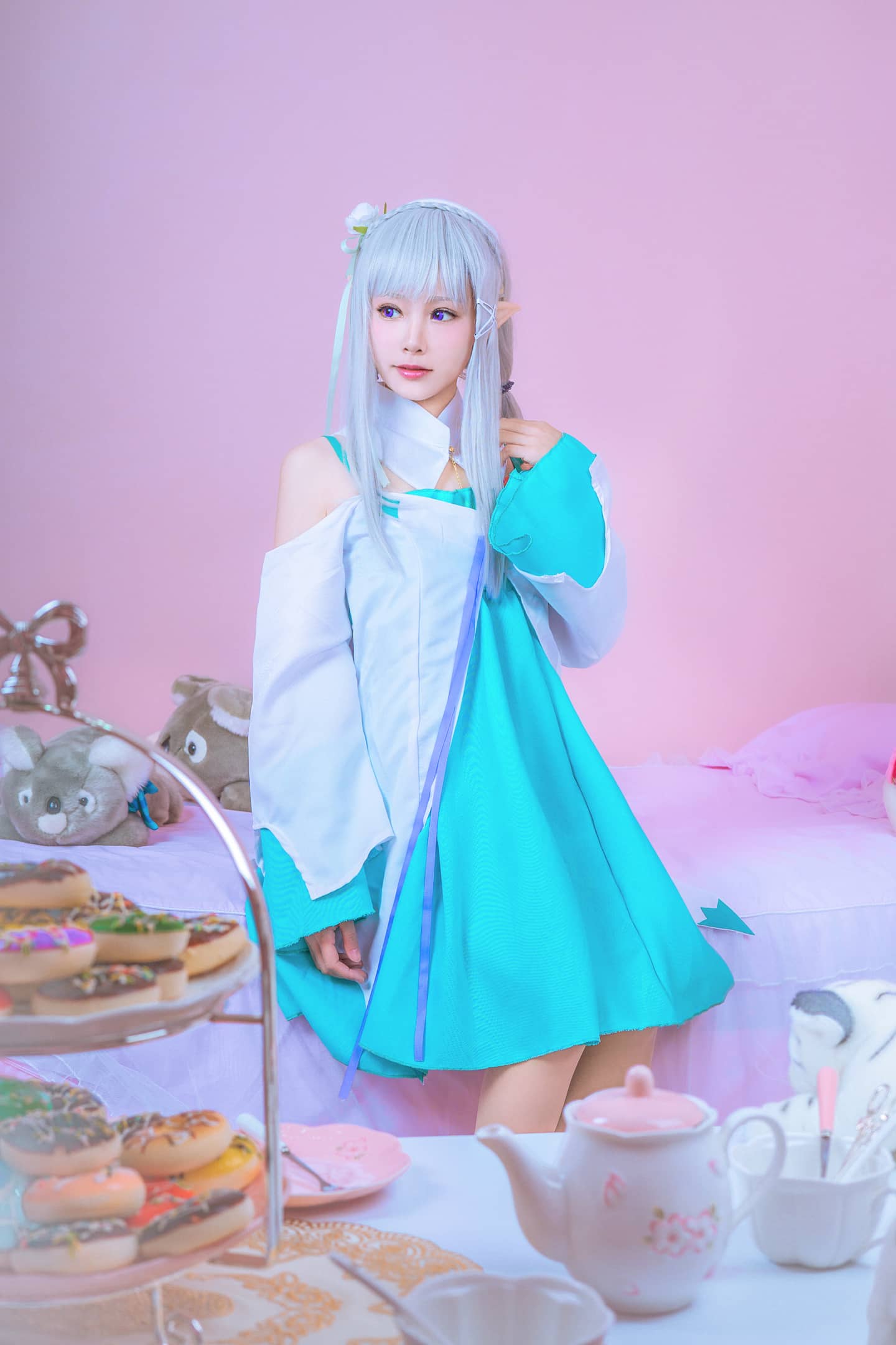 从零开始的异世界生活艾米莉亚睡衣cosplay-萌图百科