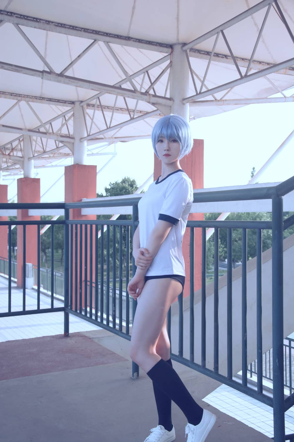 新世纪福音战士绫波丽体操服Cosplay-萌图百科