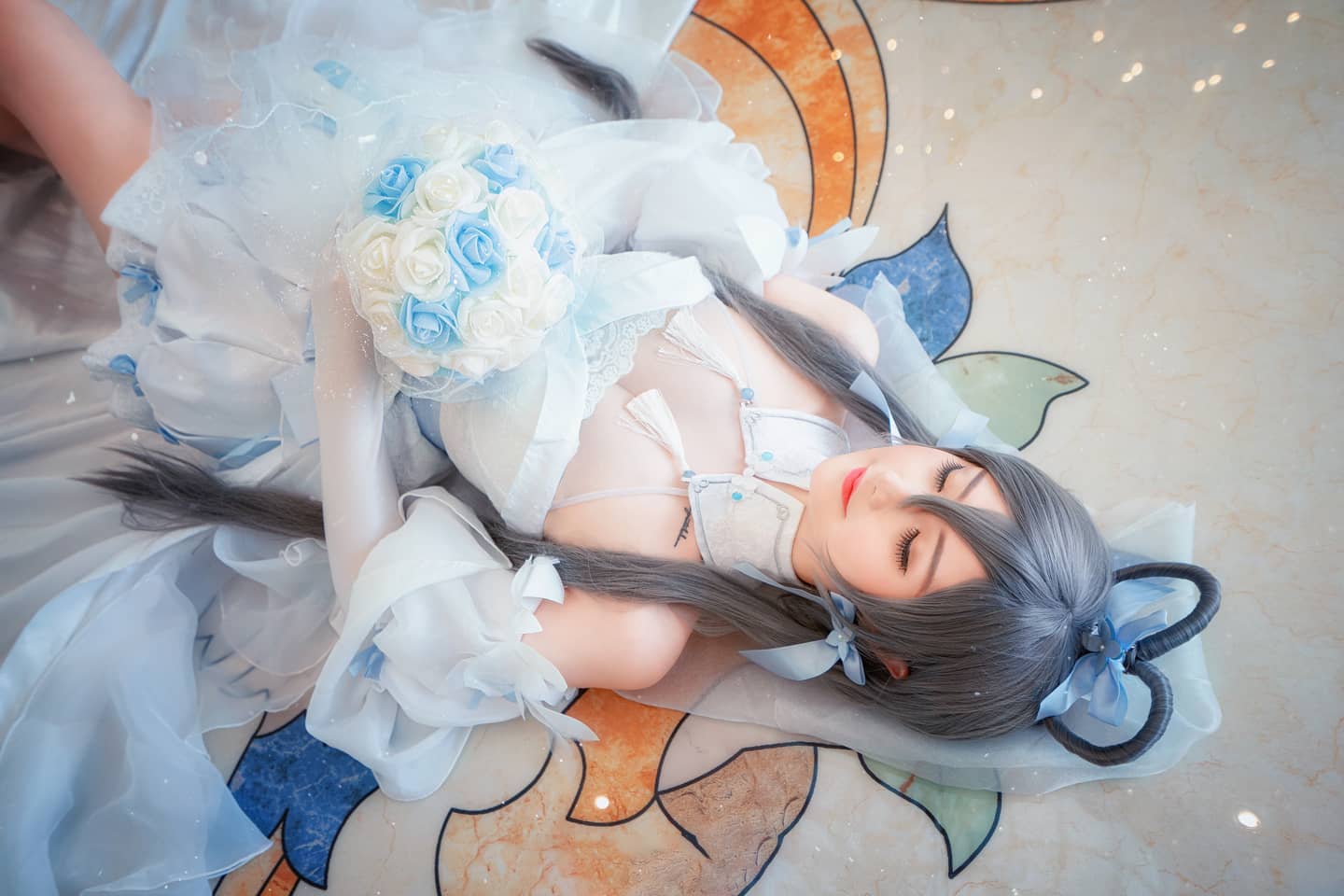 洛天依花嫁cosplay，超可爱-萌图百科