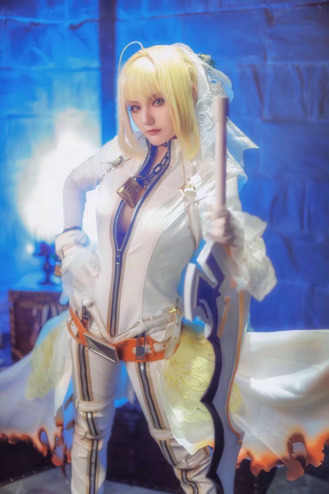FGO·尼禄 花嫁初始ver  cosplay-萌图百科