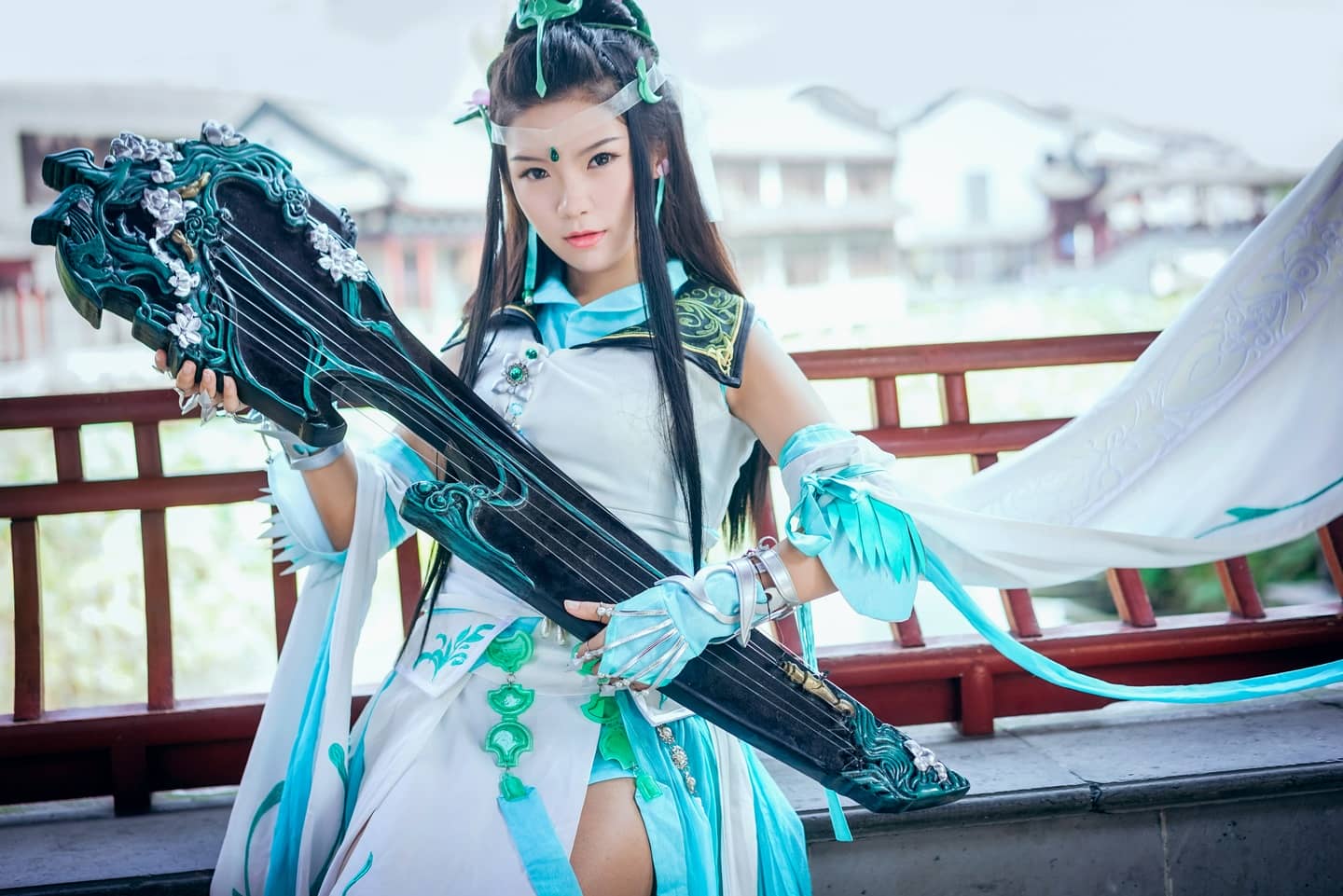 剑网三  长歌门琴娘cosplay-萌图百科