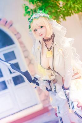 FATE尼禄花嫁cosplay-萌图百科