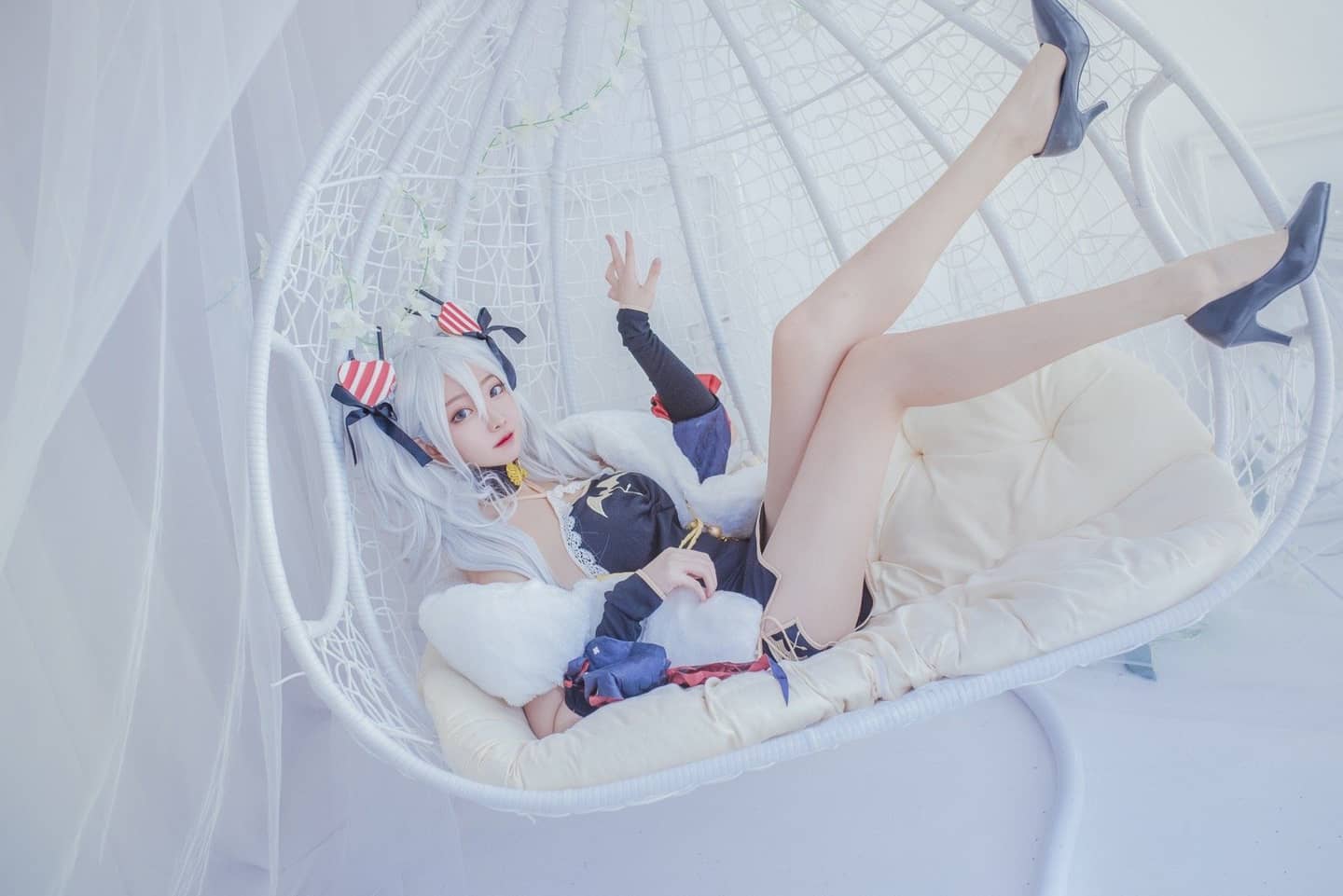 碧蓝航线 春之风吸血鬼旗袍cosplay-萌图百科