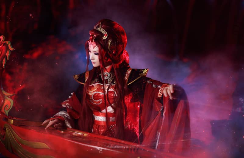霹雳布袋戏赦天琴箕Cosplay-萌图百科