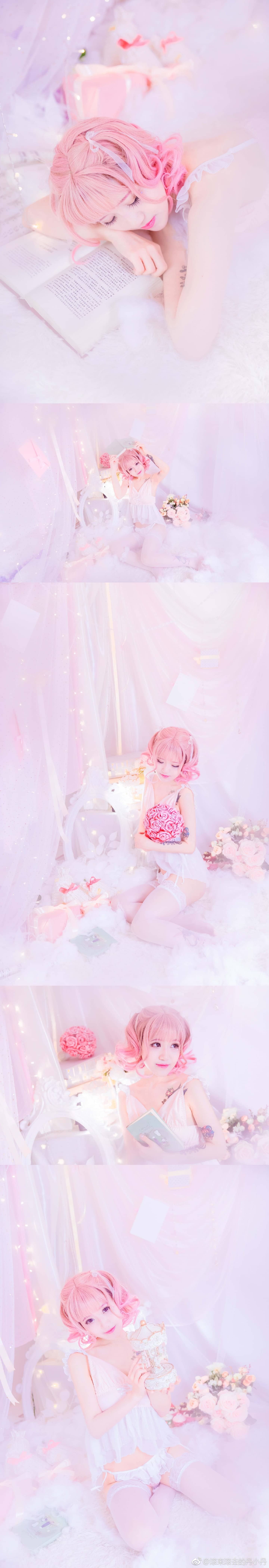 少女如诗，坠其为梦。柔若如绸，为羽为丝。-萌图百科
